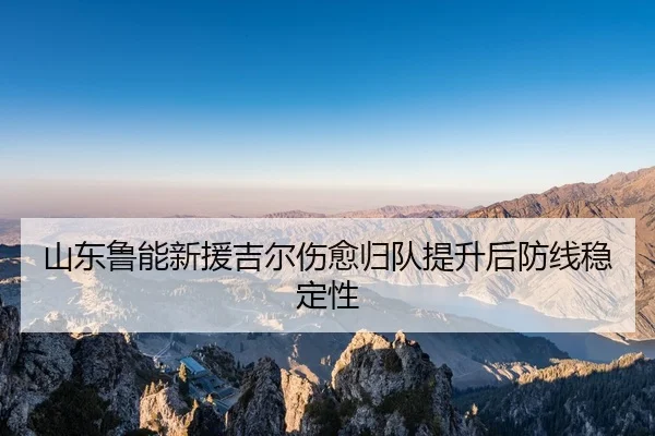 山东鲁能新援吉尔伤愈归队提升后防线稳定性